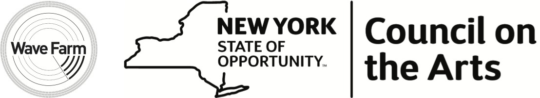 wave farm and NYSCA logo
